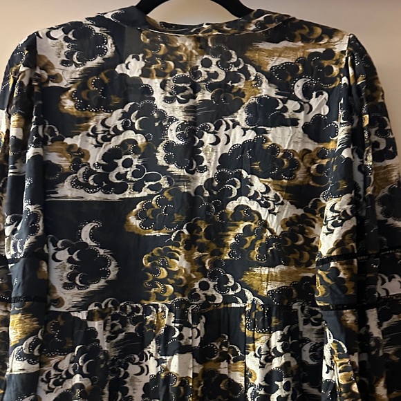 Scotch & Soda Black and Gold Maxi Dress - Picture 8 of 12